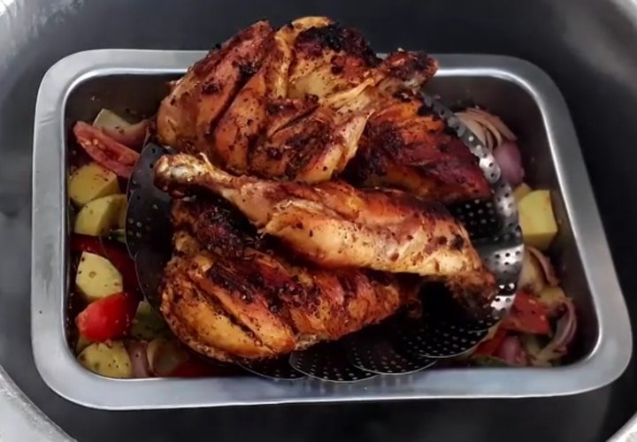 steamed chicken and vegetables recipe