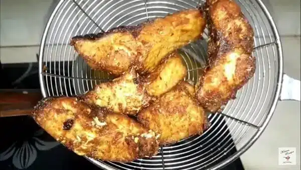 fried fish with beautiful golden color