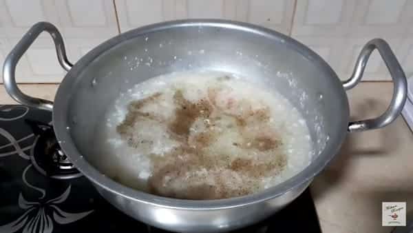 season the soup with black pepper powder and salt