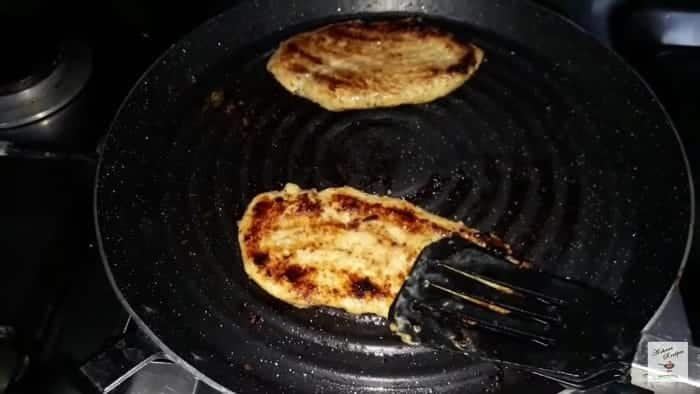cook the chicken steaks till golden brown