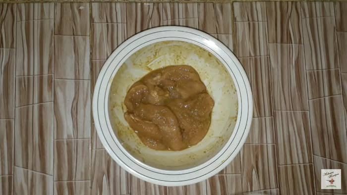 marinate the chicken steaks