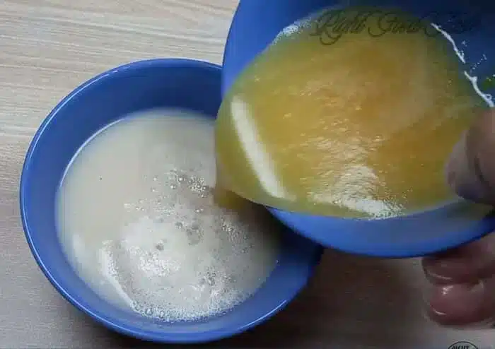 combine both mixtures