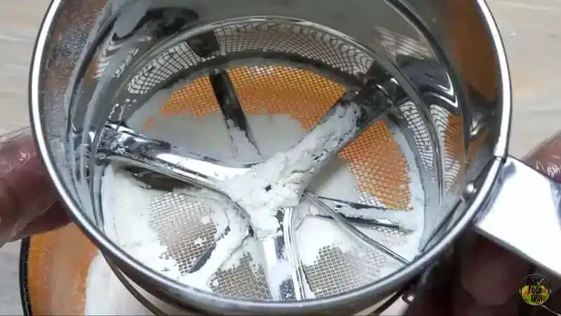 sifting of all-purpose flour