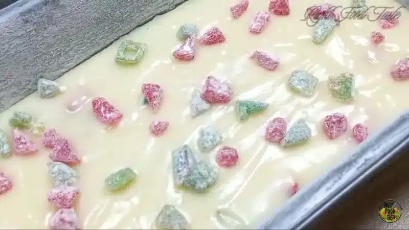 topping with candied fruits and nuts