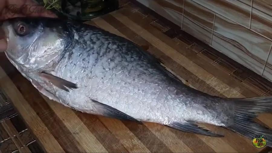 clean the whole fish for steaming