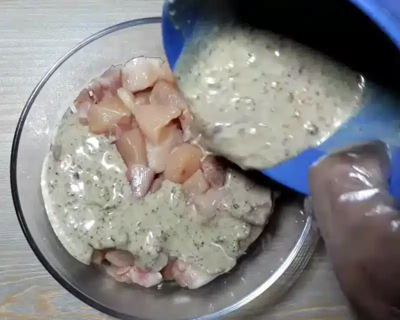 creamy chicken pizza step2
