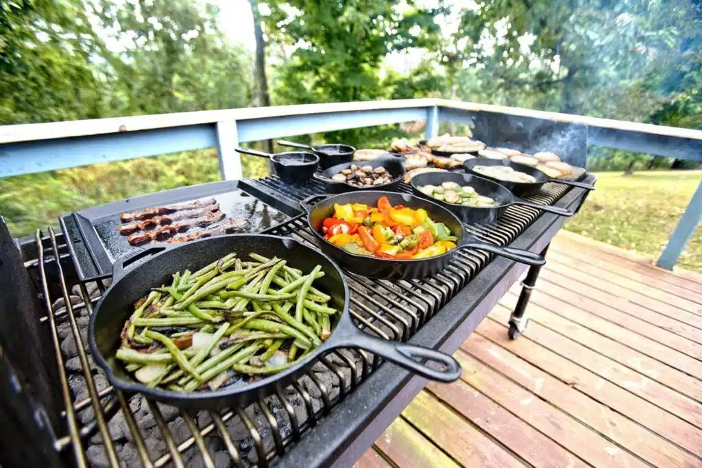 various types of pans for cooking fish