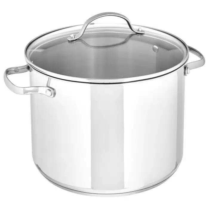 Amazon Basics Stainless Steel Stock Pot with Lid, 8-Quart, Silver Amazon Basics Stainless Steel Stock Pot with Lid, 8-Quart, Silver