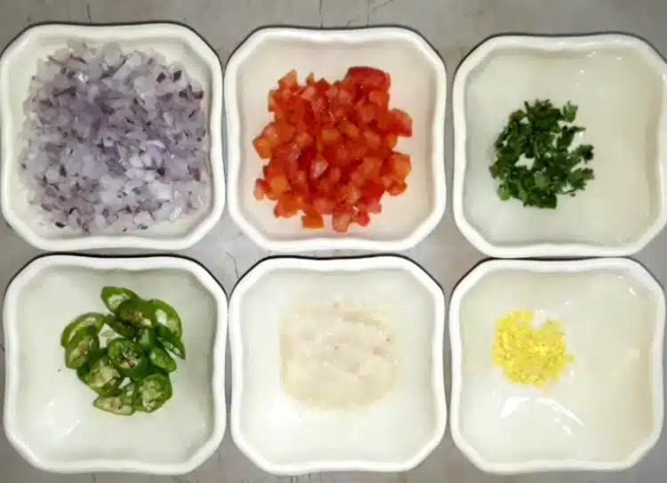 chopped veggies for beef liver recipe