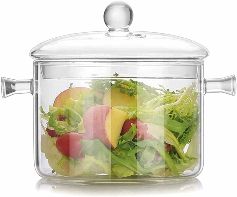 Glass Cooking Pot - 2L/67oz Heat-Resistant Borosilicate Glass Handmade Cookware Set stovetop Pot - Safe for Pasta Noodle, Soup, Milk, Tea (2L/67oz) Glass Cooking Pot - 2L/67oz Heat-Resistant Borosilicate Glass Handmade Cookware Set stovetop Pot - Safe for Pasta Noodle, Soup, Milk, Tea (2L/67oz)