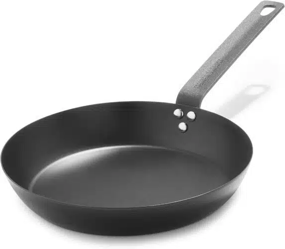 Merten Storck Pre-Seasoned Carbon Steel Induction 10 Frying Pan Skillet, Oven Safe, Black Merten Storck Pre-Seasoned Carbon Steel Induction 10 Frying Pan Skillet, Oven Safe, Black
