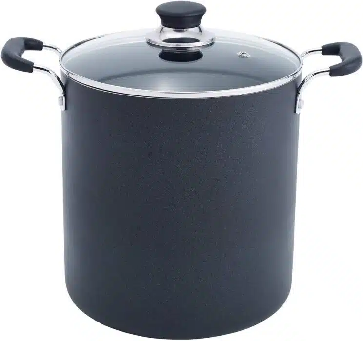 T-fal Specialty Nonstick Stockpot 12 Quart Cookware, Pots and Pans, Dishwasher Safe Black T-fal Specialty Nonstick Stockpot 12 Quart Cookware, Pots and Pans, Dishwasher Safe Black